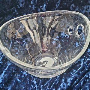 Vintage MIKASA CRYSTAL "WAVE" Hand blown Bowl